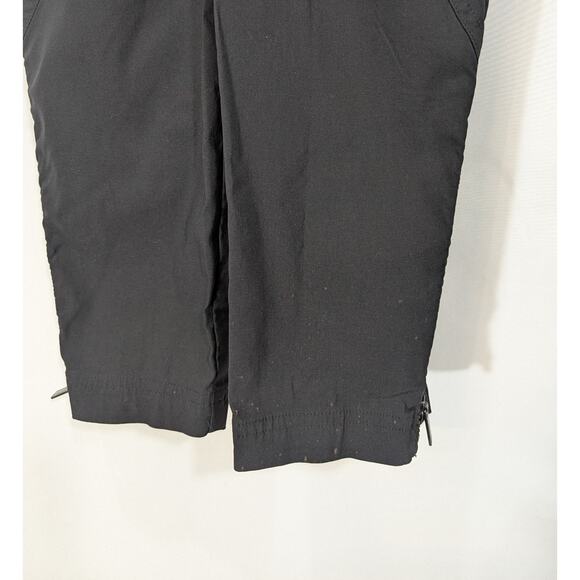 Athleta Lenox Black Long Sleeve Zip Utility Jumpsuit Women Size 0 Stretch - Picture 6 of 8